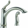 Delta Faucet Delta Linden Series Single Handle Kitchen Faucet With Spray 4453-AR-DST